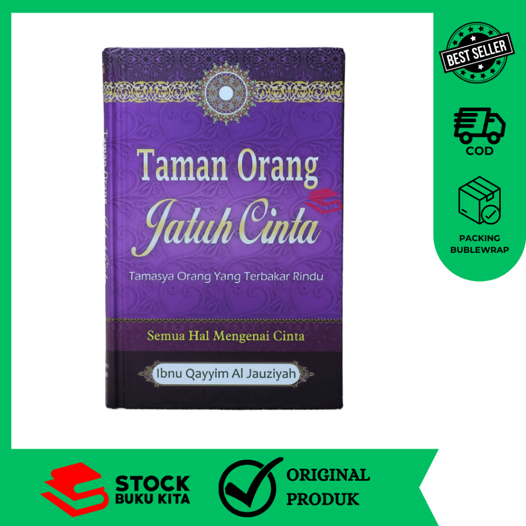 BUKU TAMAN ORANG JATUH CINTA HARD COVER KARYA IMAM IBNU QAYYIM AL-JAUZIYAH Raudhatul Muhibbin