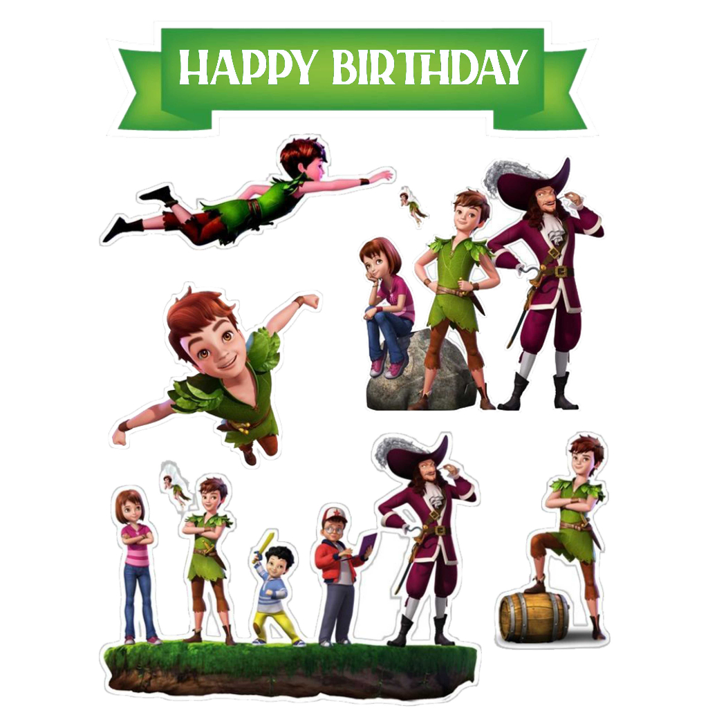 

TOPPER CAKE CUSTOM TOPPER ULANG TAHUN TOPPER ULTAH / HIASAN KUE PETER PAN