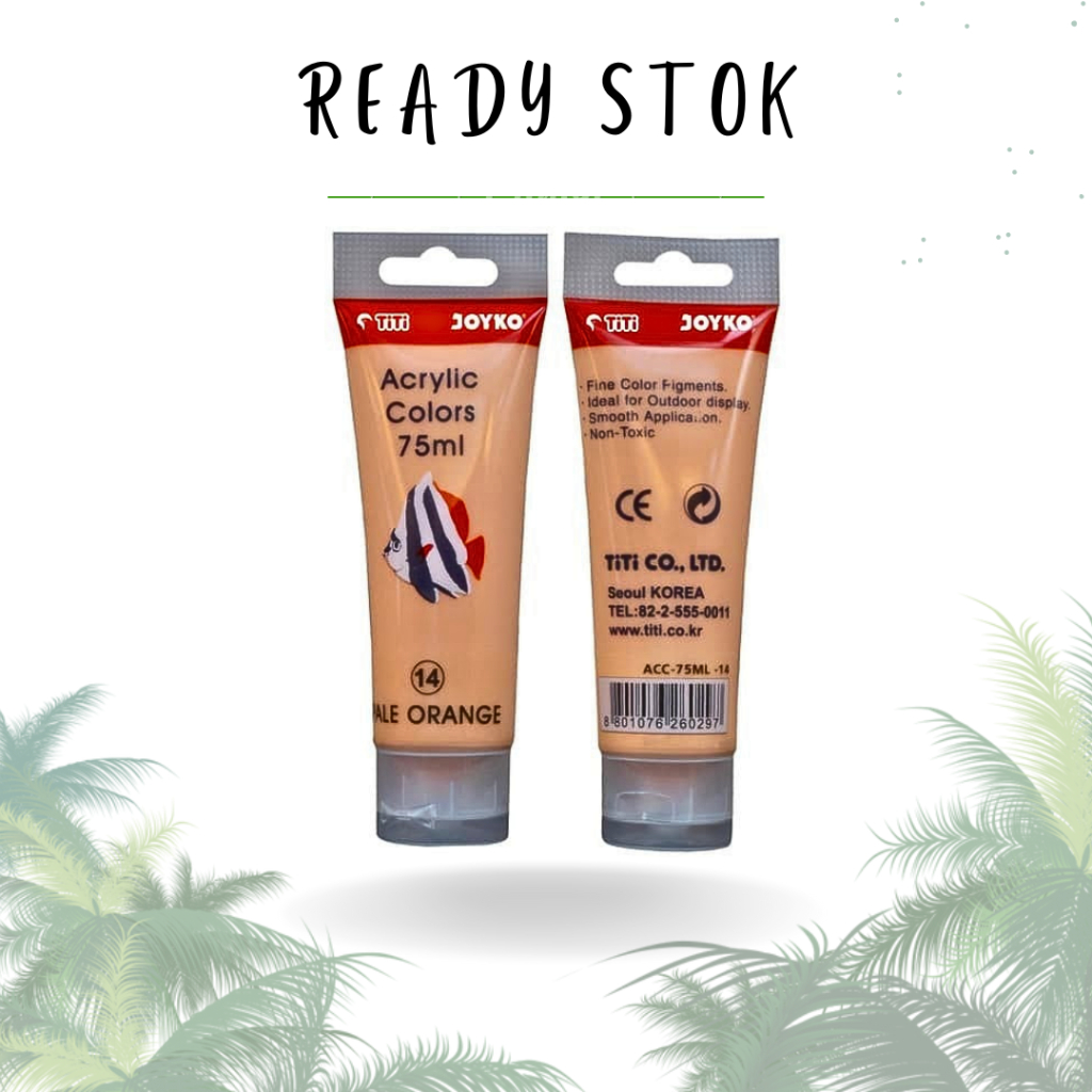 

CAT AKRILIK/ACRYLIC COLOR/CAT AKRILIK JOYKO/AKRILIK PALE ORANGE/ACRYLIC COLOR 75ML PALE ORANGE (PCS)