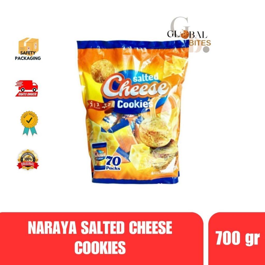 

Naraya Salted Cheese Cookies 700g Isi 70 pcs