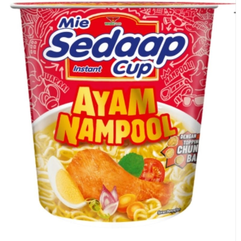 

Mie Sedaap Cup AYAM NAMPOL Topping Chunky Ball / Mi Sedaap Instant Cup
