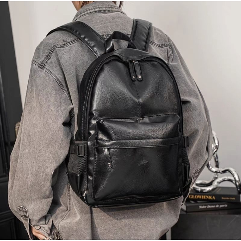 Tas Ransel Kulit Import Premium Tas Pria Wanita Tas Fashion Tas Hitam Tas Import