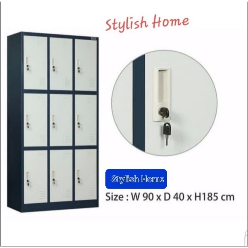 

Lemari Locker 9 Pintu