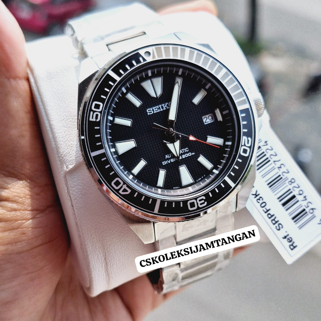 JAM TANGAN PRIA SEIKO PROSPEX SRPF03K1 SRPF03 SAMURAI AUTOMATIC ORIGINAL