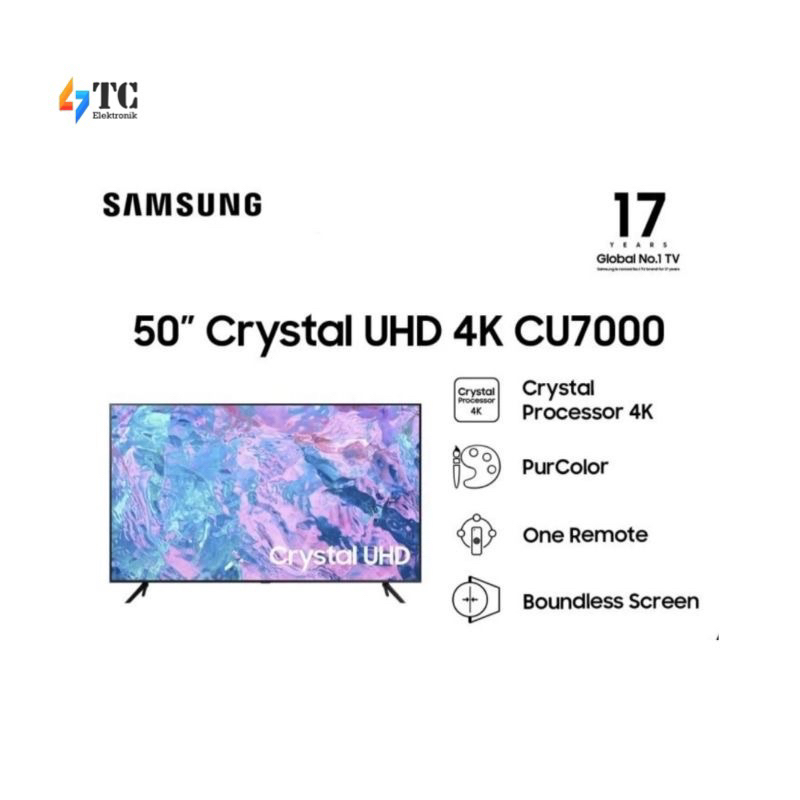 LED SAMSUNG UA50CU7000 - 50inc 4K CU7000