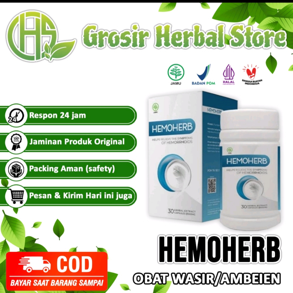 

PT. HEMOHERB INDONESIA | OBAT WASIR / AMBIYEN HASIL CEPAT DAN SEMBUH TOTAL HEMOHERB ASLI OBAT AMBEYEN WASIR BAB BERDARAH HERBAL BPOM