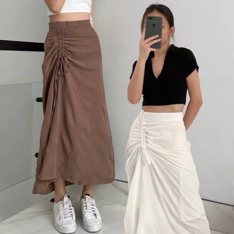 Rok Serut Korea Crinkle//Rok Korea Dewasa//Rok Serut Korea Terlaris