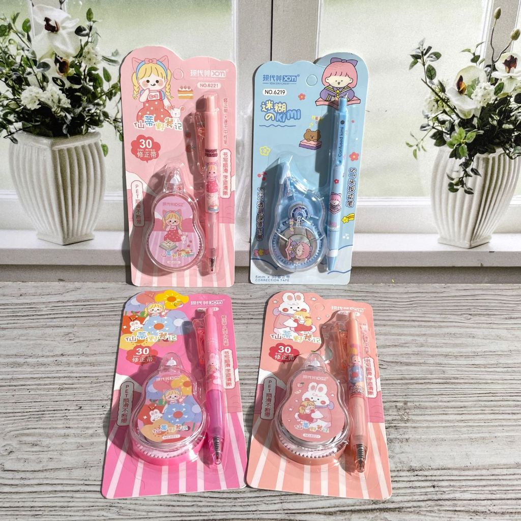 

Correction Tape 2 in 1 Girl Rabbit ukuran 30 M + FREE Pulpen TERMURAH / Tipex Lucu 1 set + Bolpen CUTE LUCU Kekinian Alat Tulis Sekolah Anak ready Grosir dan COD