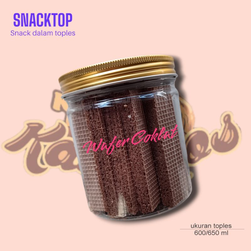 

Wafer Cokelat dalam toples/ wafer Full Coklat/ SNACK TOPLES