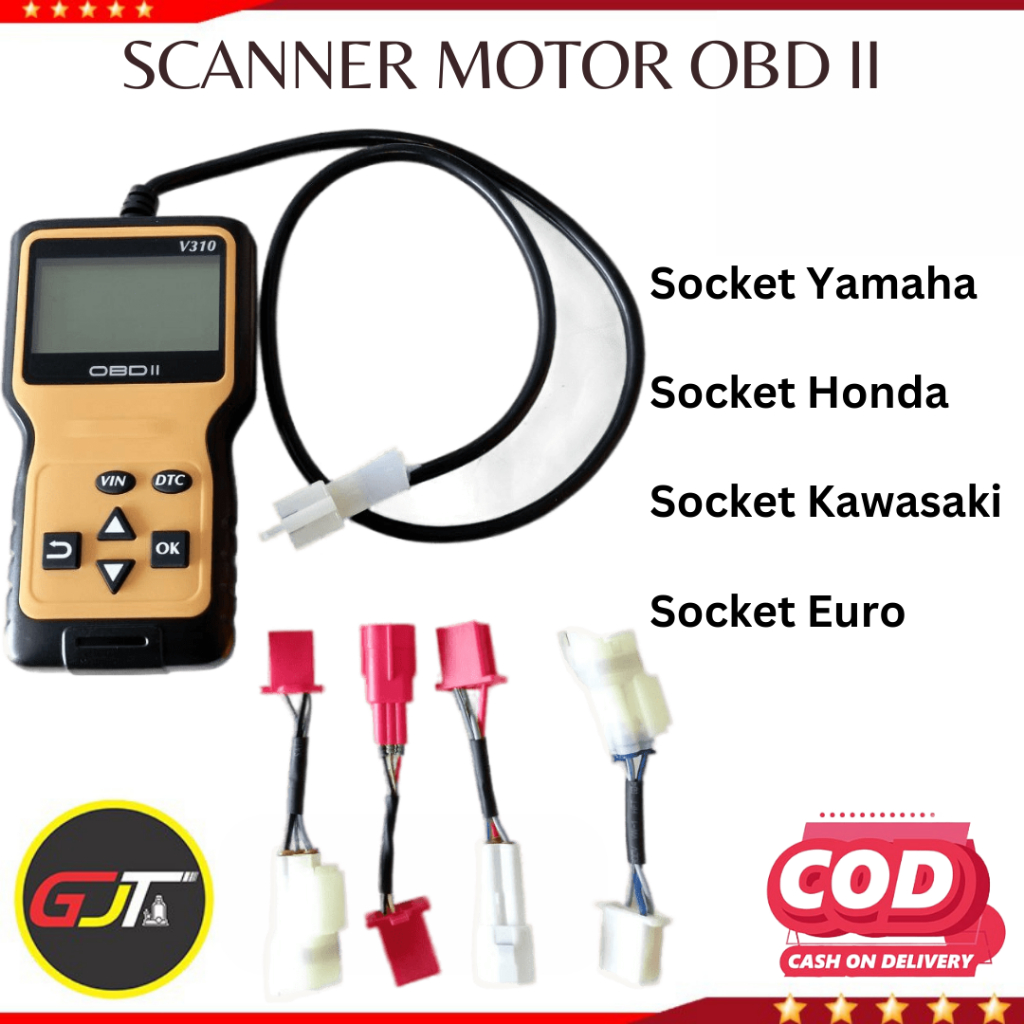 Scanner Motor Yamaha OBD II untuk motor OBD 2