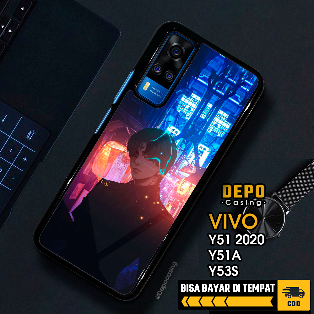Case Vivo Y51 2020 Y51A Y53S Casing Vivo Y51 2020 Y51A Y53S Depo Casing [HXH] Case Glossy Case Aesth
