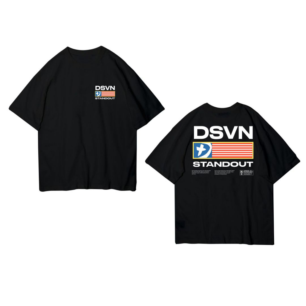 DSVN - OVERSIZE TEE PRIA (KAOS UKURAN BESAR) - NATION