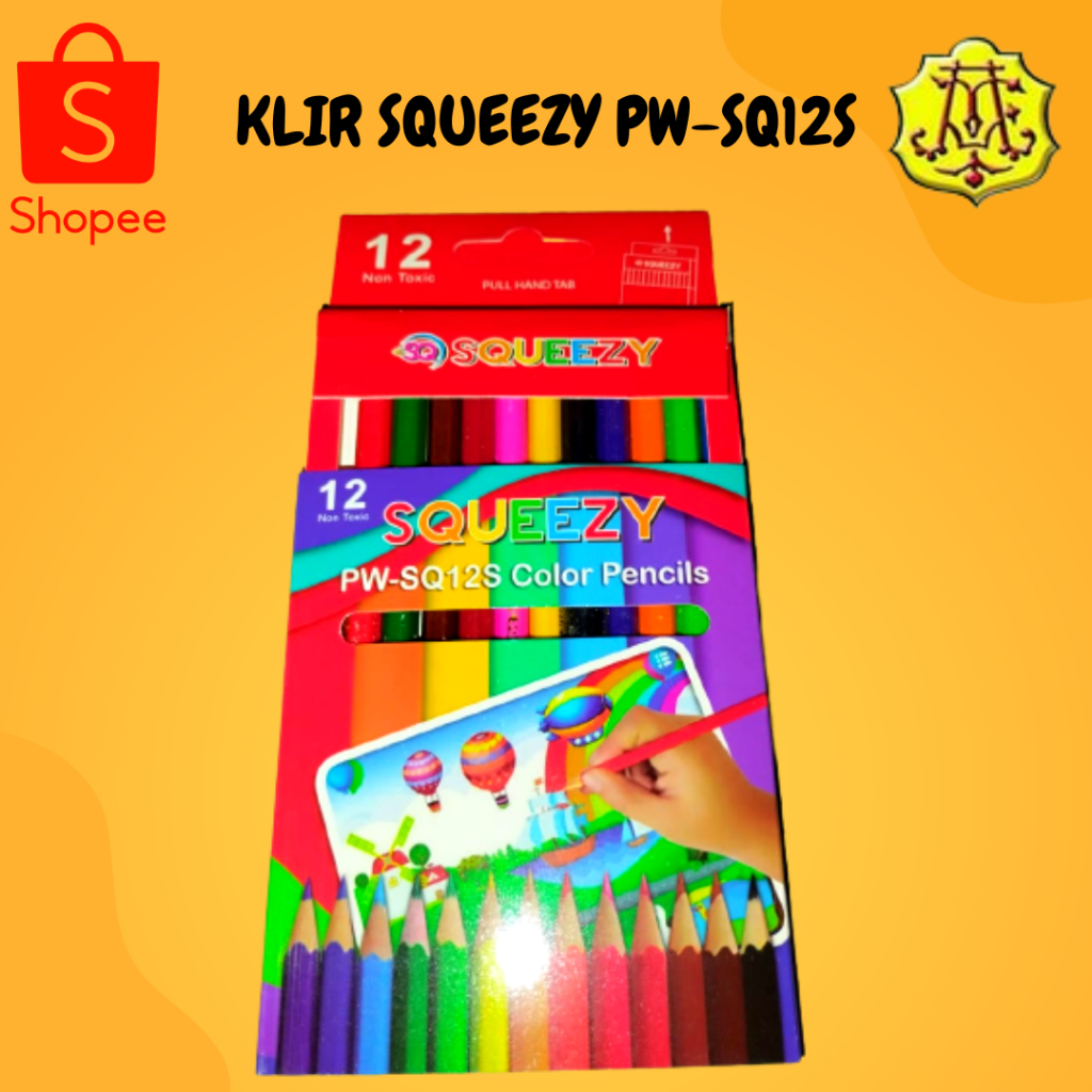 

PENSIL WARNA / KLIR SQUEEZY PW-SQ12S