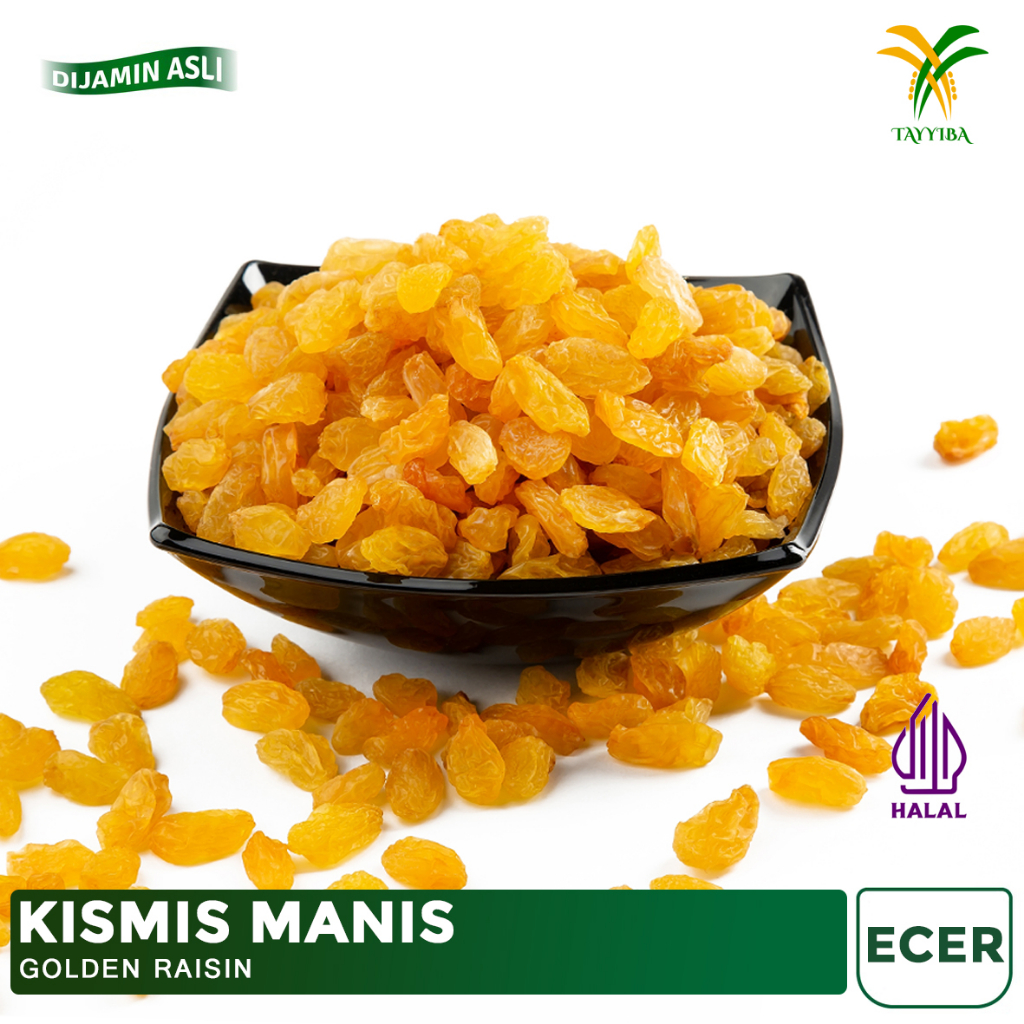 

Kismis Manis Ecer Golden Raisin Oleh Oleh Haji dan Umroh 500g