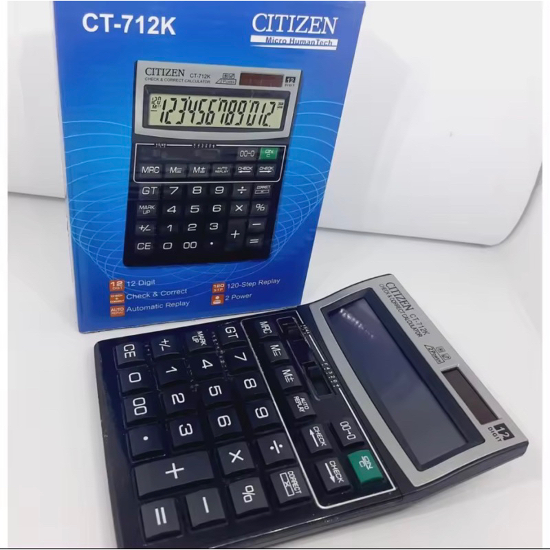 

KALKULATOR CITIZEN BIG CT 912K BESAR 12 DIGIT