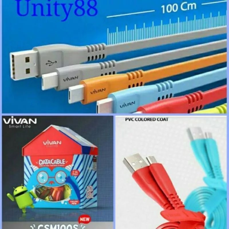 KABEL DATA VIVAN CSM 100S USB MICRO KABEL VIVAN