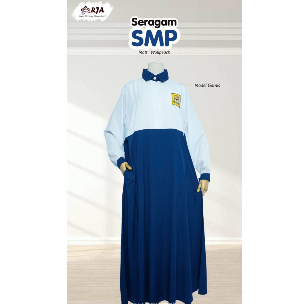 SERAGAM SMP PEREMPUAN GAMIS SERAGAM SEKOLAH SMP