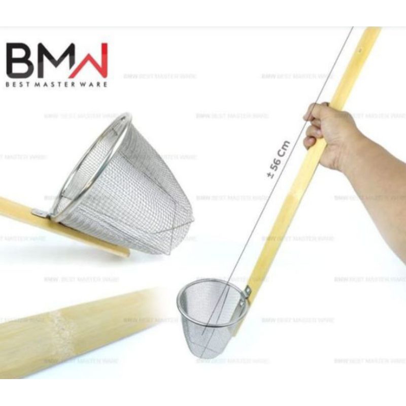 Saringan Gagang mie WL1301 M468 /ARINGAN MIE AYAM gagang kayu PREMIUM / SEROK MIE AYAM BAKMIE RAMEN 