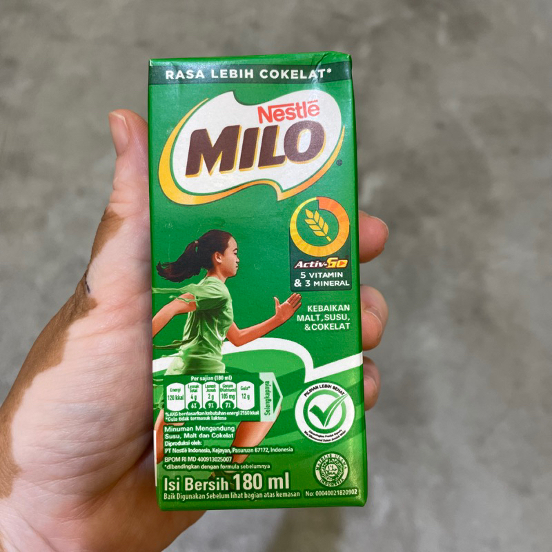 

susu milo uht activ go 180ml milo susu cair 180ml