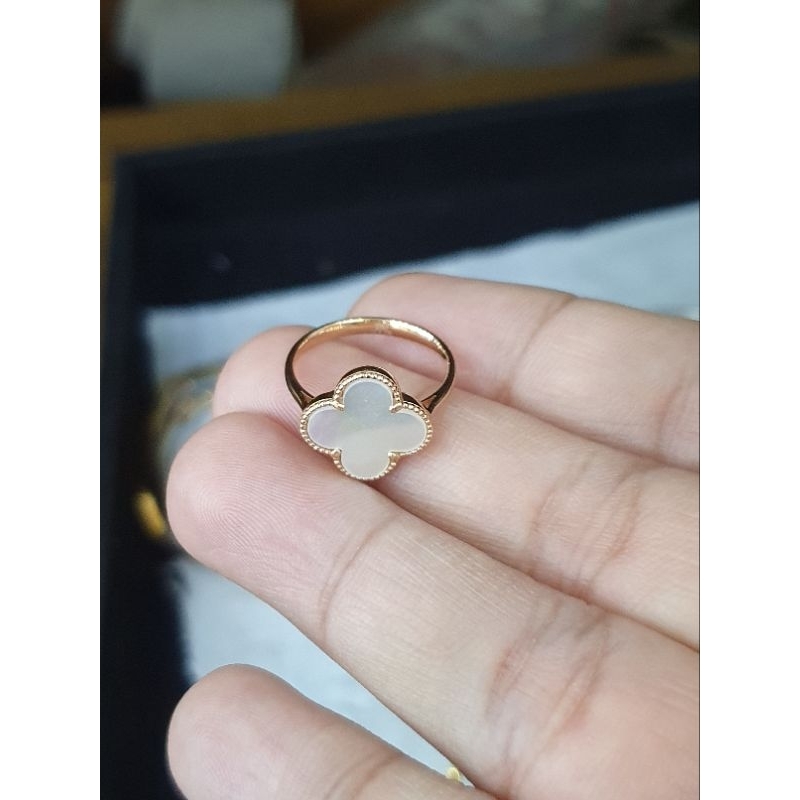 cincin vc putih emas 750