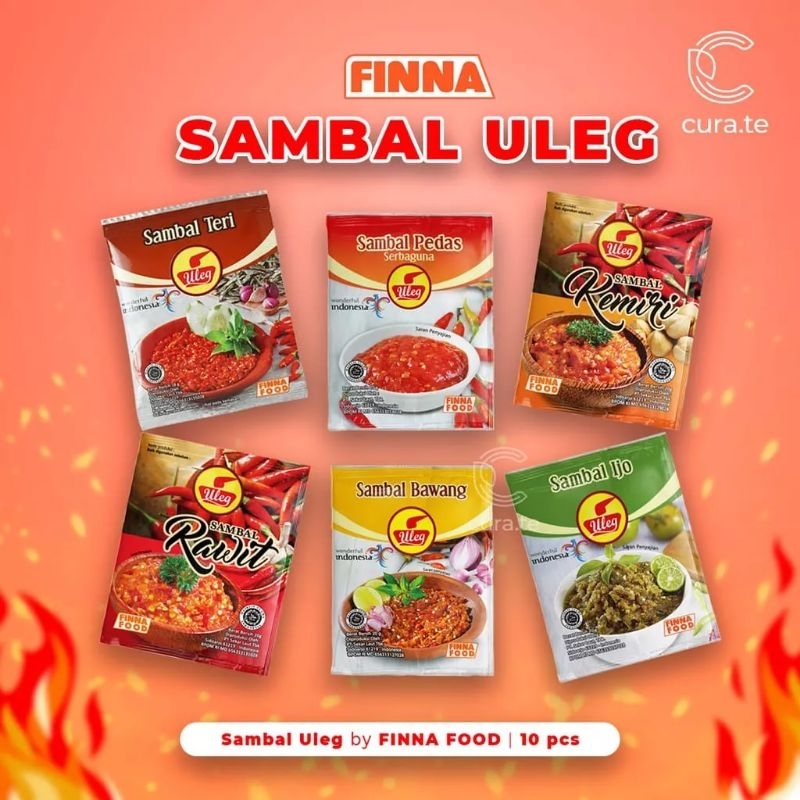 

SAMBAL ULEG FINNA/SAMBAL PEDAS/SAMBAL TERi/SAMBAL HIJAU/SAMBAL BAWANG/SAMBAL TERASI ISI 10 PCS