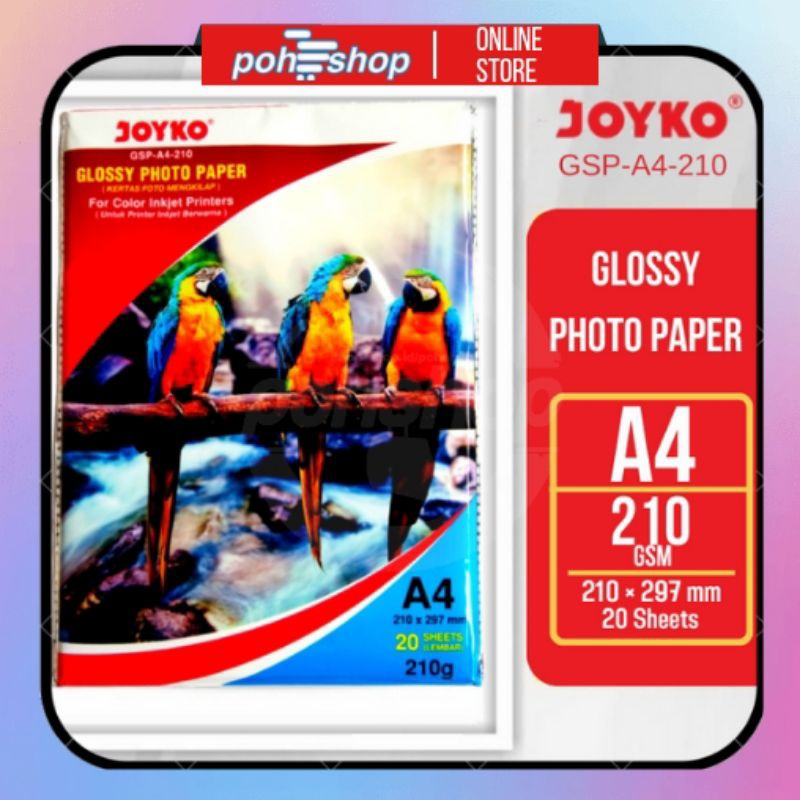

Joyko Glossy Photo Paper GSP-A4-210