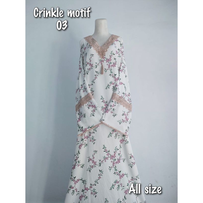 abay cringkle/abaya sholat/mukena dewasa/abaya jokam354