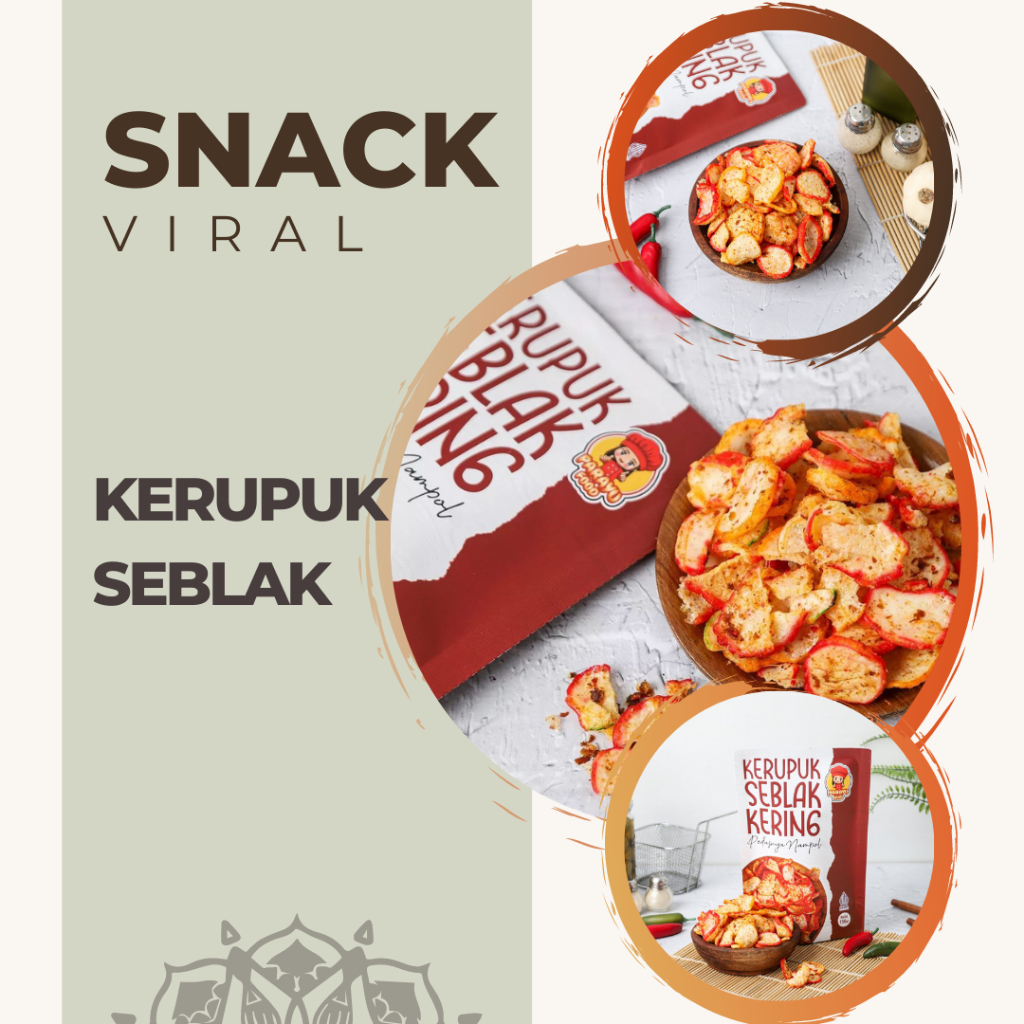 

Kerupuk Seblak Kering ( Kerupuk Bantat Sebring Seblak Cikruh Seblak Bantet Pedas)