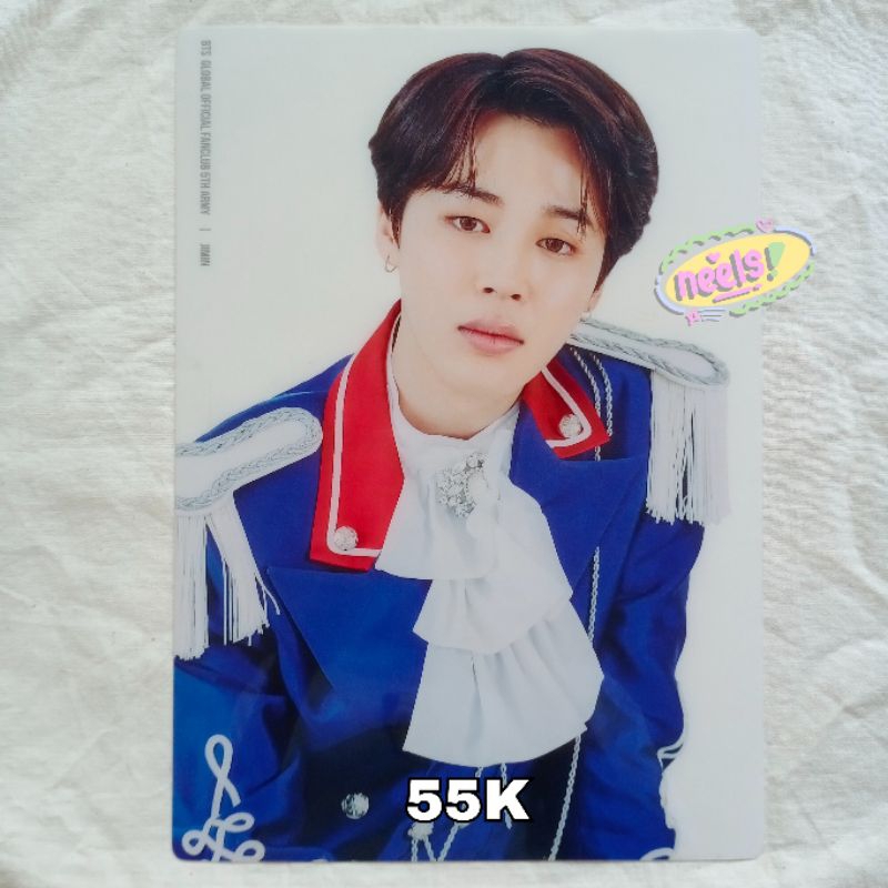 CLEAR FILE JIMIN ARMY KIT 5TH MEMBERSHIP