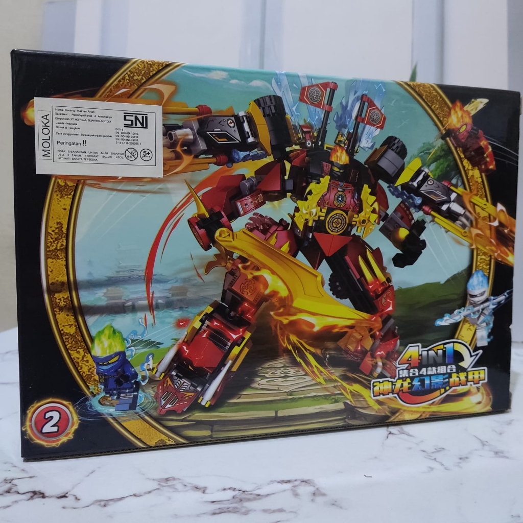 Mainan anak Balok susun Ninjago rambut api Brick figure robot Ninjago Besar kai jay Lloyd Cole - Mai