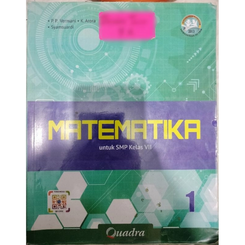 Preloved matematika kelas 7 SMP quadra