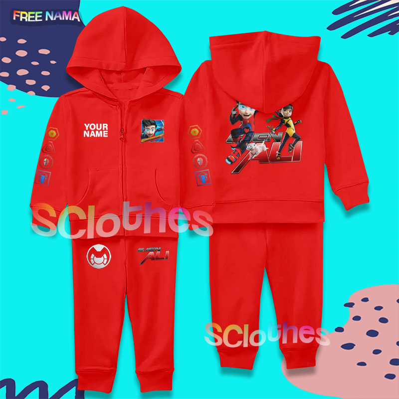 Jaket Anak Ejen Ali Setelan Anak Ejen Ali Animation