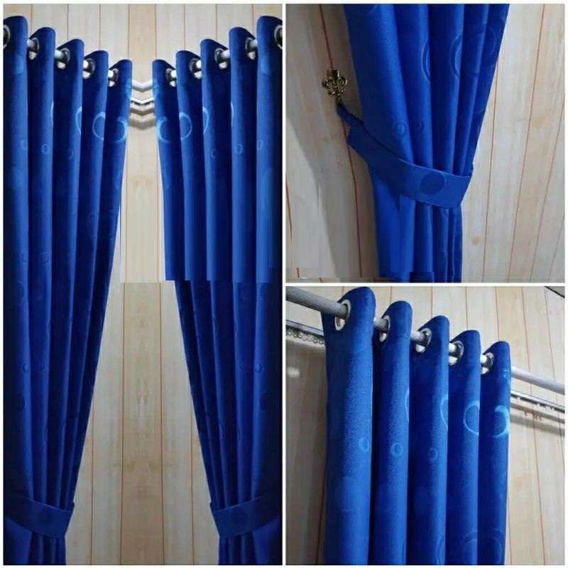 GORDEN SMOCKRING MINIMALIS POLKADOT BIRU NAVY