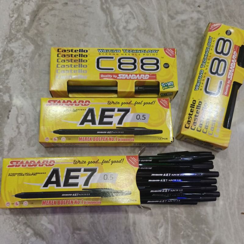 

Bolpoint bolpen pulpen standard 12 pcs original