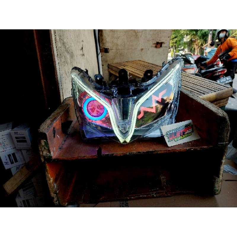 reflektor vario techno 125 custom alis projie plus lazy light