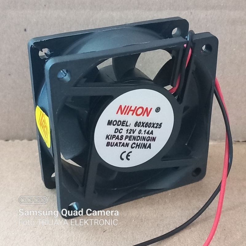 Fan DC Kipas 12v 6cm Kipas Pendingin