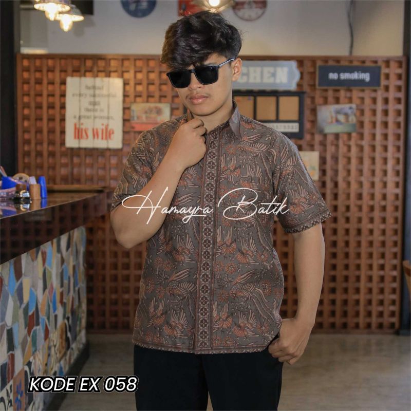 BATIK HAMAYRA Kemeja Batik Pria| Baju Batik Pria Lengan Pendek