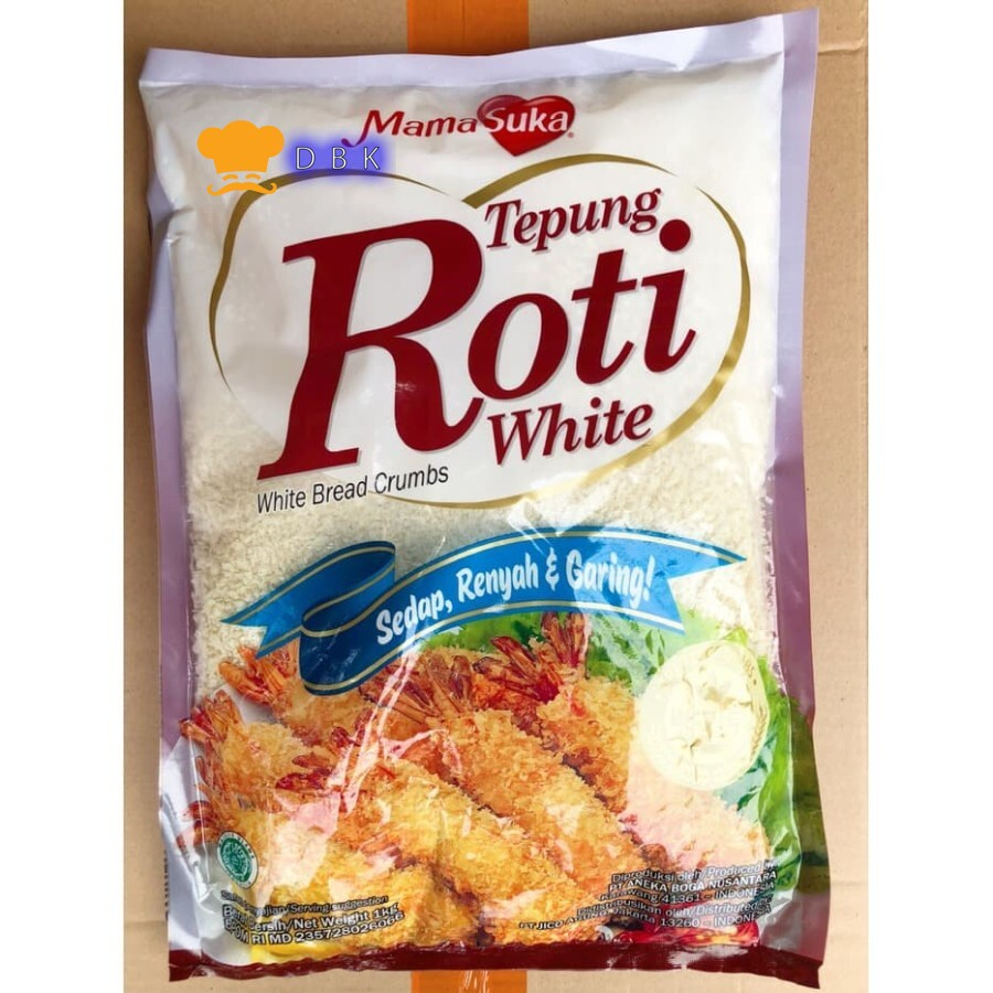 

Tepung Roti Panir Putih MamaSuka 1kg / White Bread Crumbs Garing