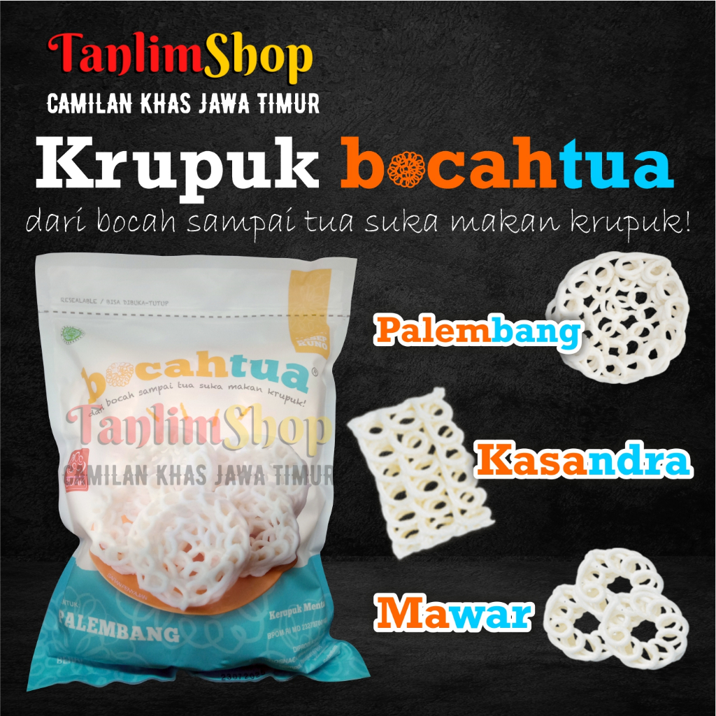 

Krupuk / Kerupuk Bocah Tua Palembang / Mawar / Kasandra - 500gr