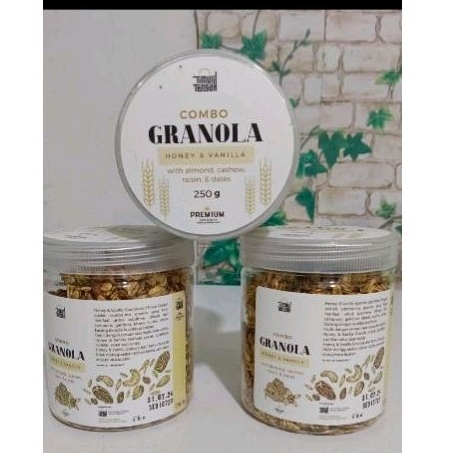 

granola 250grm rasa honney dan vanilla