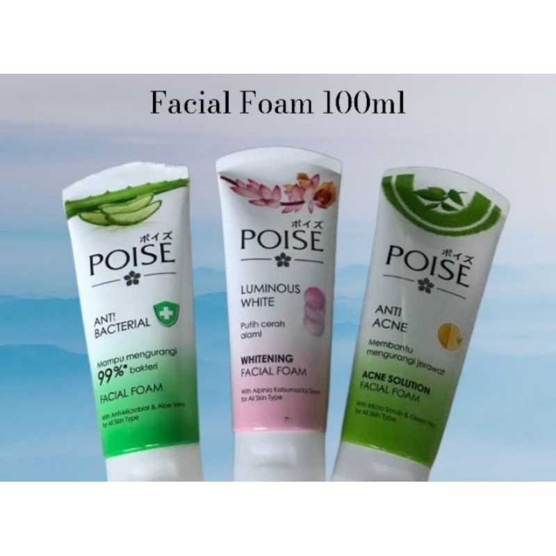poise facial foam 100ml