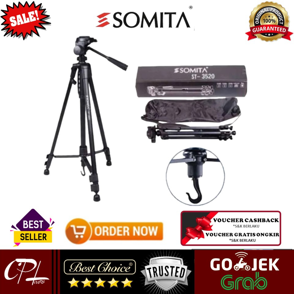 Somita ST-3520 ST3520 ST 3520 Single Handle Large Tripod