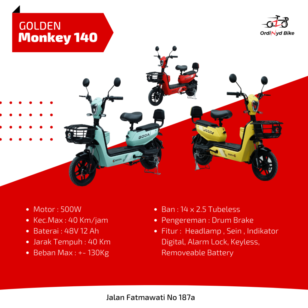 Sepeda Listrik GODA 140A Rabbit