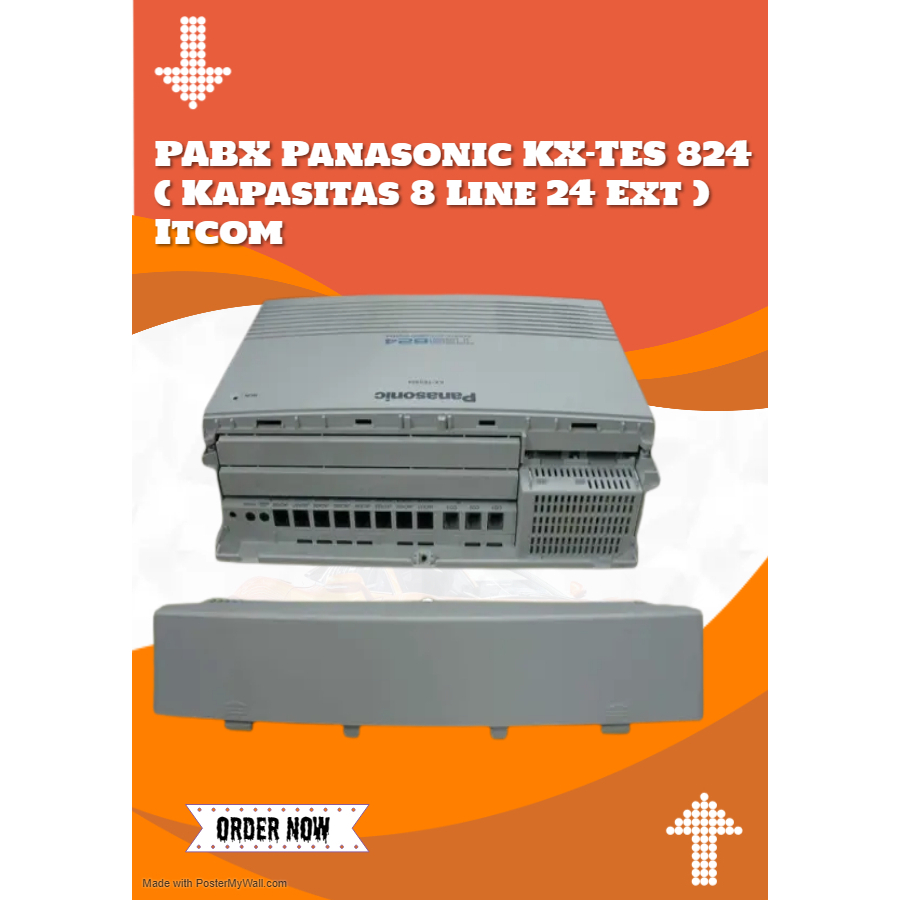 PABX Panasonic KX-TES 824 ( Kapasitas 8 Line 24 Ext )