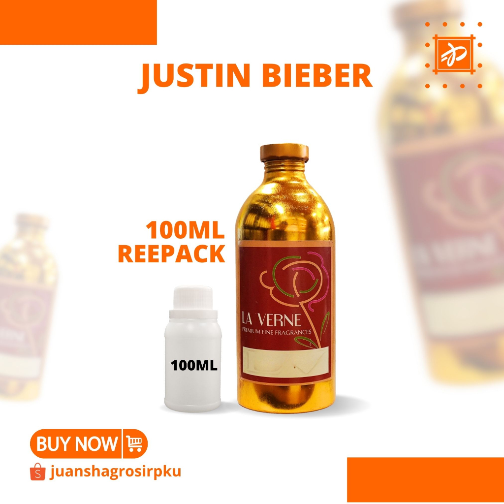 BIBIT PARFUM MURNI || Inspired by JB THE KEY - JUSTIN BIEBER || LAVERNE || 100ML || JUSTIN || REPACK