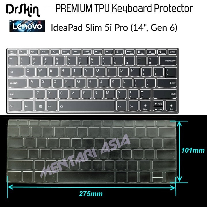 Keyboard Protector Lenovo Ideapad Slim 5i Pro-14 Gen-6 - DrSkin TPU