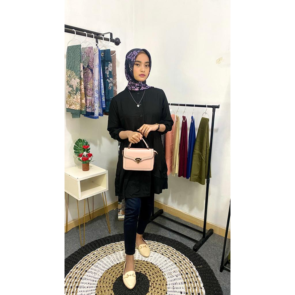 Promo Wiza Tunik Rayon Jumbo I Wiza Tunik Panjang Busui Friendly I LD 100,110 ,120 (L,XL,XXL) Wiza T