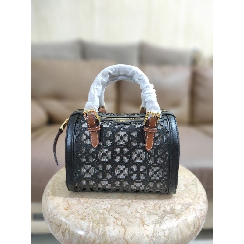 Tory Burch Mini Speedy LaserCut Black