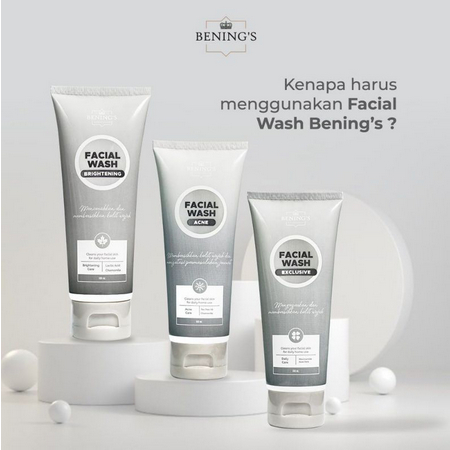 FACIAL WASH BENING'S SKINCARE BY DR OKY PRATAMA / BENING'S CLINIC / BENING SKINCARE