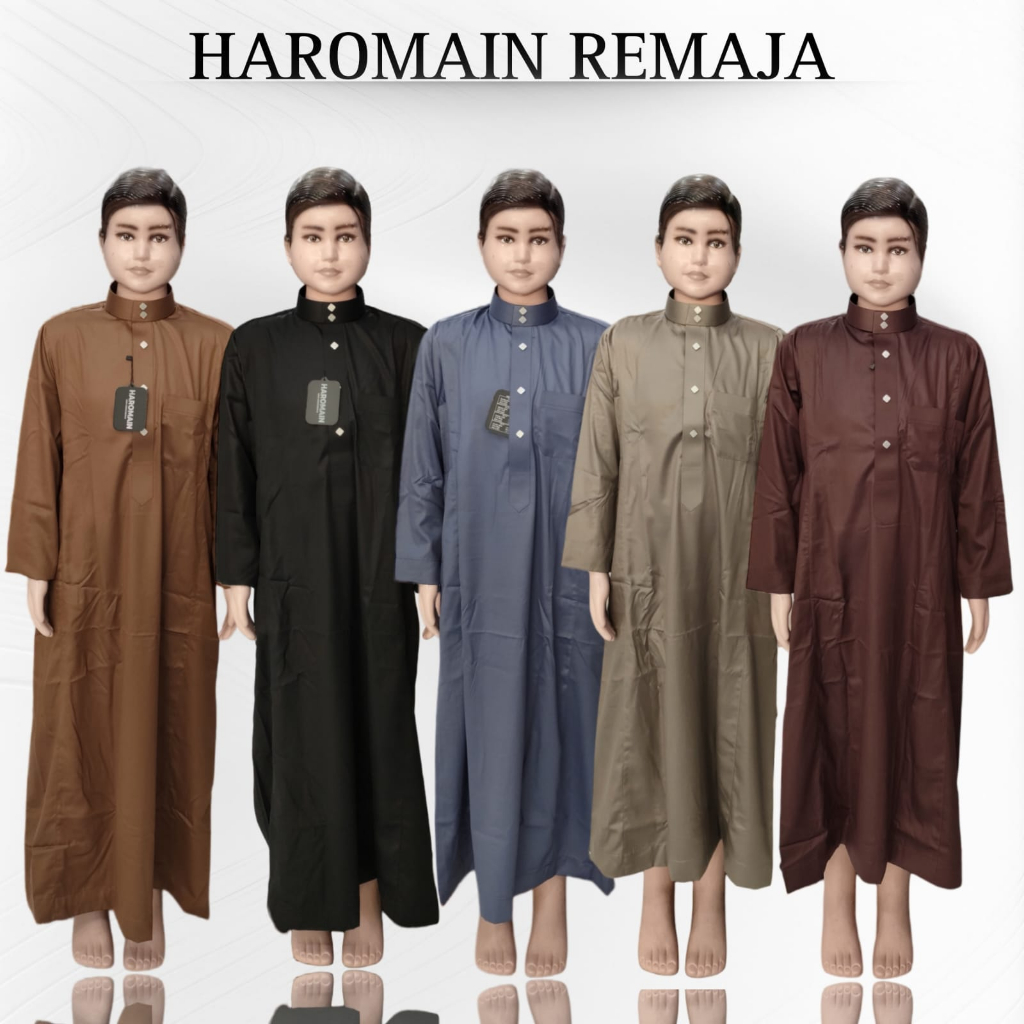 BISA COD / GAMIS HAROMAIN ANAK LAKI-LAKI POLYSTER LENGAN PANJANG